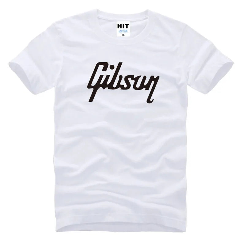men tshirt luxury brand Gibson T Shirts Men Music Rock Man t shirt Short Sleeve T-Shirt Hip Hop Mens Tee Shirt Tops