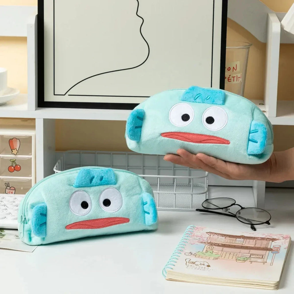 Cartoon Cute Plush Student Pencil Case Large Capacity Cosmetic Storage Bag Office School Storage Supplies