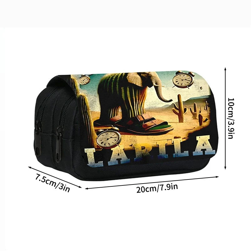 Italian Brainrot Large Capacity Pencil Case Tungtungtung Sahur Stationery Bag Back to School Pen Bag Zipper Boys Pencil Pouch