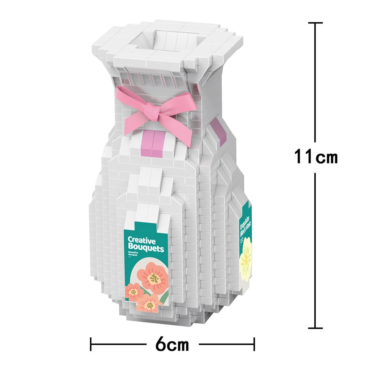 Valentine's Day Immortal Bouquet Creative Desktop Decoration Flowers Building Blocks Puzzle Simulation Toy Girls Gifts #T3