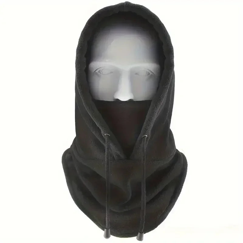 Winter Thermal Fleece Hat Hooded Outdoor Windproof Cold Warm Skiing Sport Men Women Neck Warmer Cycling Face Mask Masked Caps