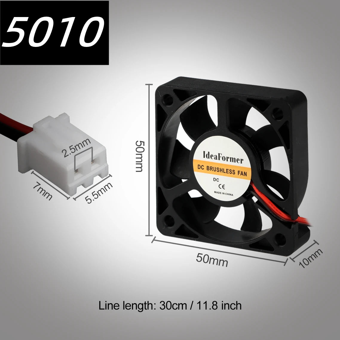 5015/4010/4020 12V&24V Cooling Turbo Fan Brushless 3D Printer Parts 2Pin For Extruder DC Cooler Blower Plastic Fans envio gratis