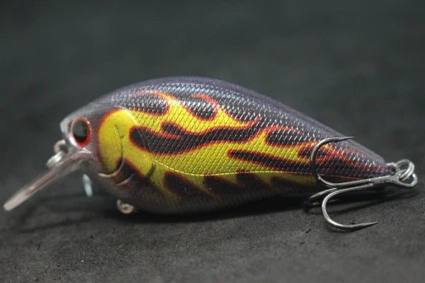 wLure Crankbait Fishing Lure 8.3cm 14.3g Square Bill Fat Body Wobbler 1 Meter Depth #4 Treble Hooks Assorted Colors C429