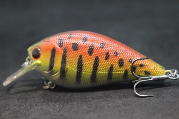 wLure Crankbait Fishing Lure 8.3cm 14.3g Square Bill Fat Body Wobbler 1 Meter Depth #4 Treble Hooks Assorted Colors C429