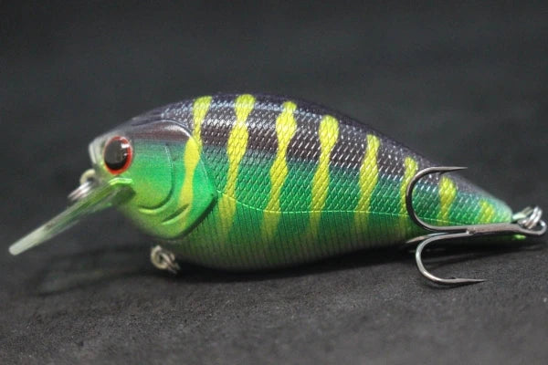 wLure Crankbait Fishing Lure 8.3cm 14.3g Square Bill Fat Body Wobbler 1 Meter Depth #4 Treble Hooks Assorted Colors C429