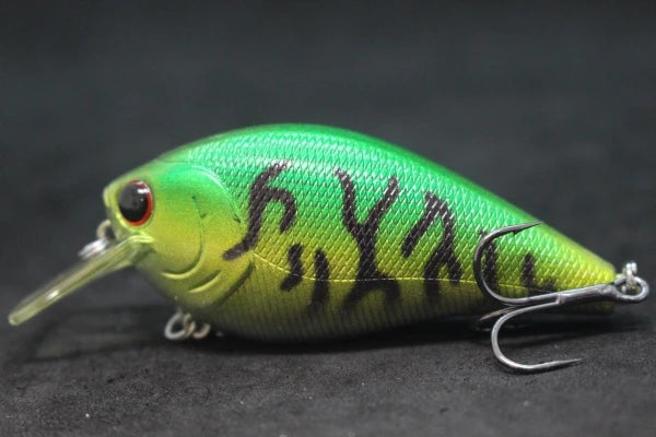 wLure Crankbait Fishing Lure 8.3cm 14.3g Square Bill Fat Body Wobbler 1 Meter Depth #4 Treble Hooks Assorted Colors C429