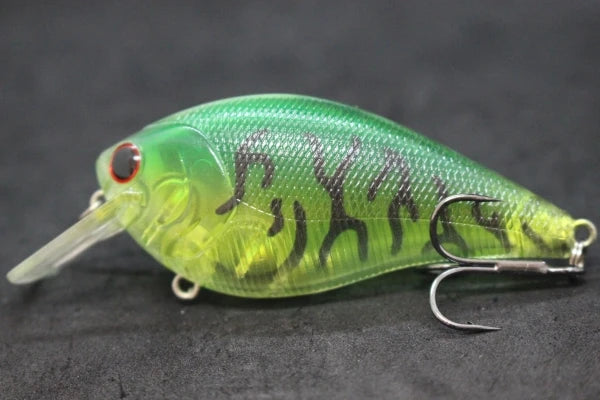 wLure Crankbait Fishing Lure 8.3cm 14.3g Square Bill Fat Body Wobbler 1 Meter Depth #4 Treble Hooks Assorted Colors C429