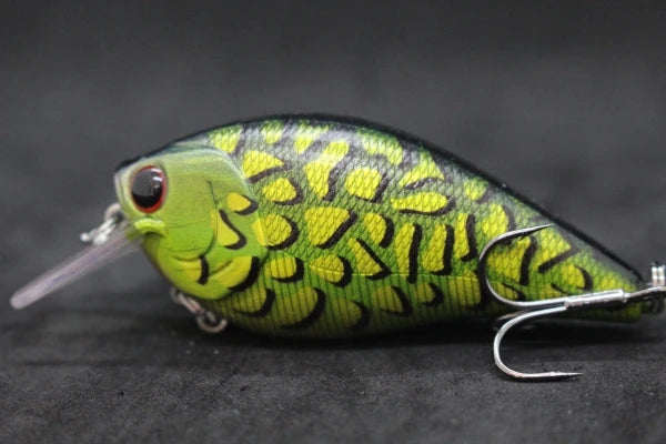 wLure Crankbait Fishing Lure 8.3cm 14.3g Square Bill Fat Body Wobbler 1 Meter Depth #4 Treble Hooks Assorted Colors C429