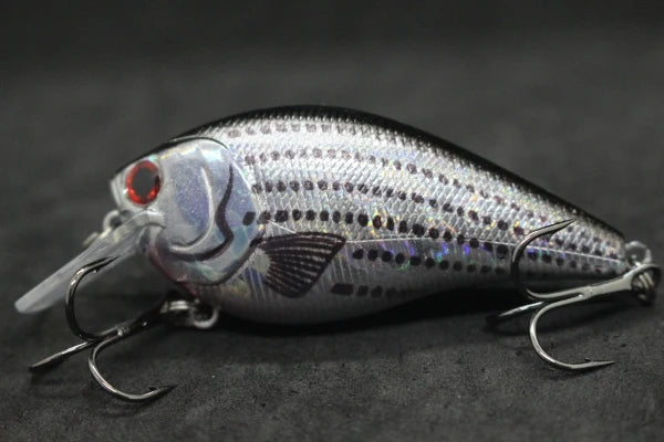 wLure Crankbait Fishing Lure 8.3cm 14.3g Square Bill Fat Body Wobbler 1 Meter Depth #4 Treble Hooks Assorted Colors C429