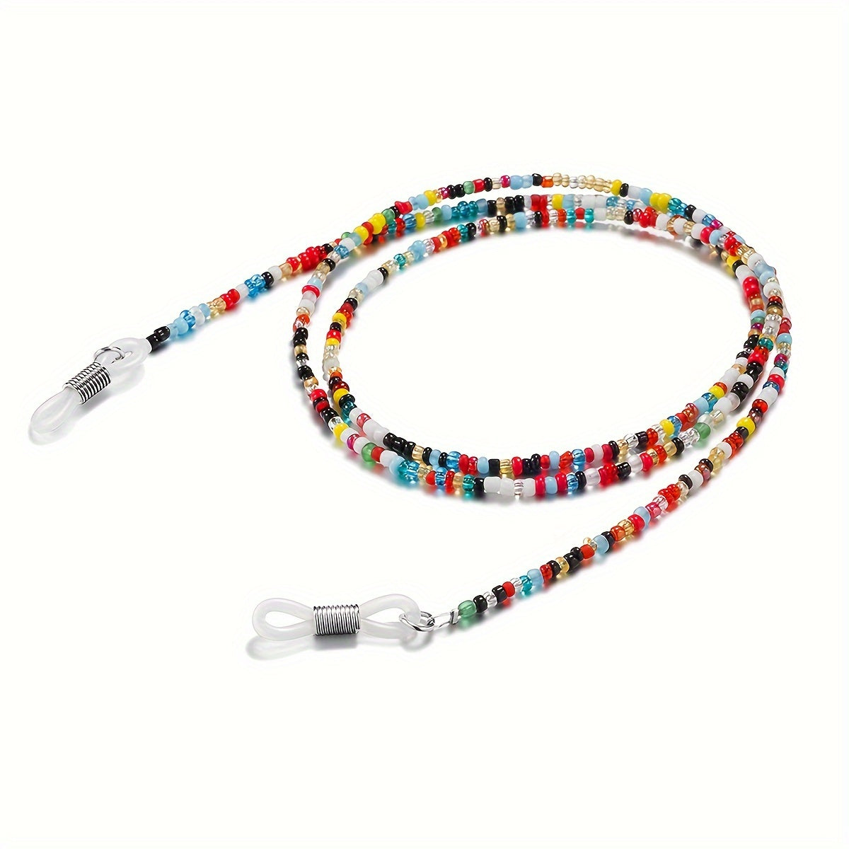 Eyeglass Strap Glasses Chains For Women Colorful Beaded Neck Strap Elegant Holder Chains Glasses Cord