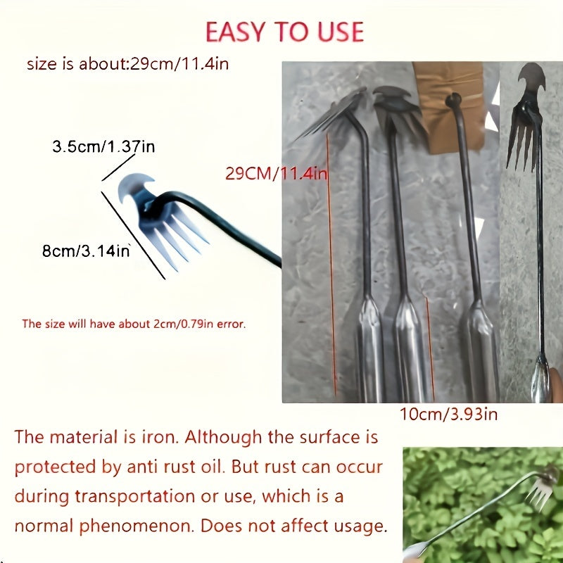 1pc, New Sharp And Durable With Root Weeding Tool For Home Garden Shovel, Backyard Loosening Farm Planting Weeding Gardens Weed Puller Manual Household Agricultural Tool Remover Weeding Loosening