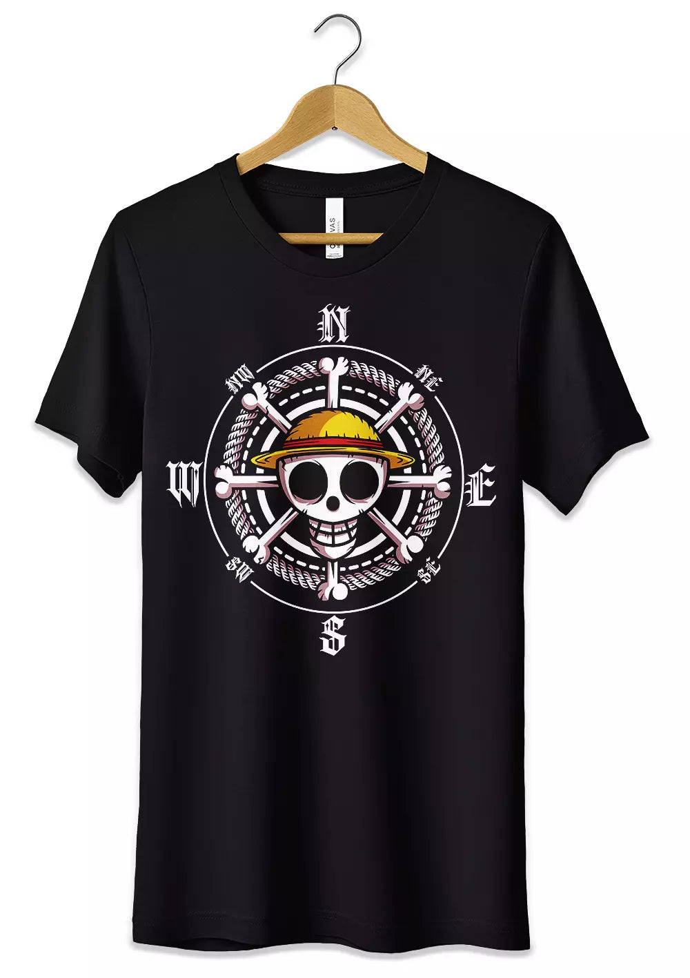 T-Shirt Maglietta Anime Teschio One Piece-0