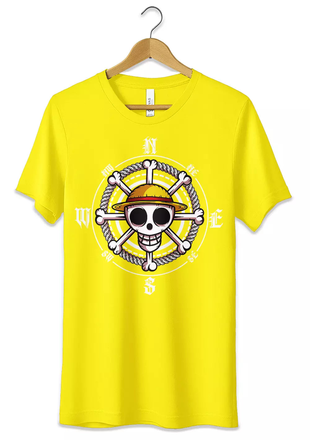 T-Shirt Maglietta Anime Teschio One Piece-1