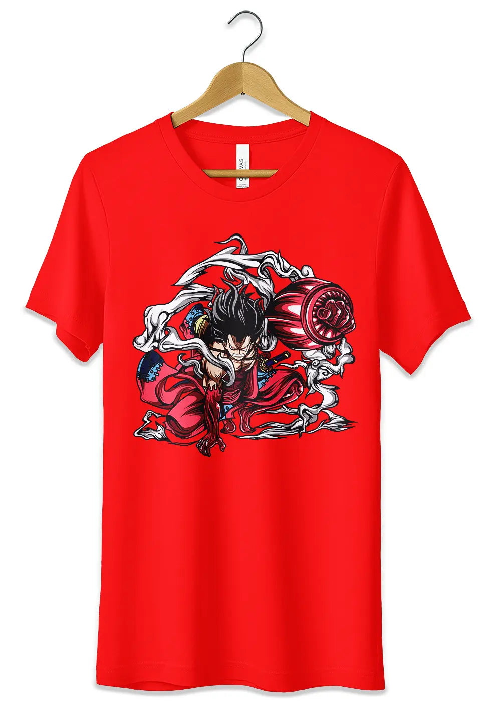 T-Shirt Maglietta Monkey D Luffy Rubber Gear 4 Snakeman One Piece-0