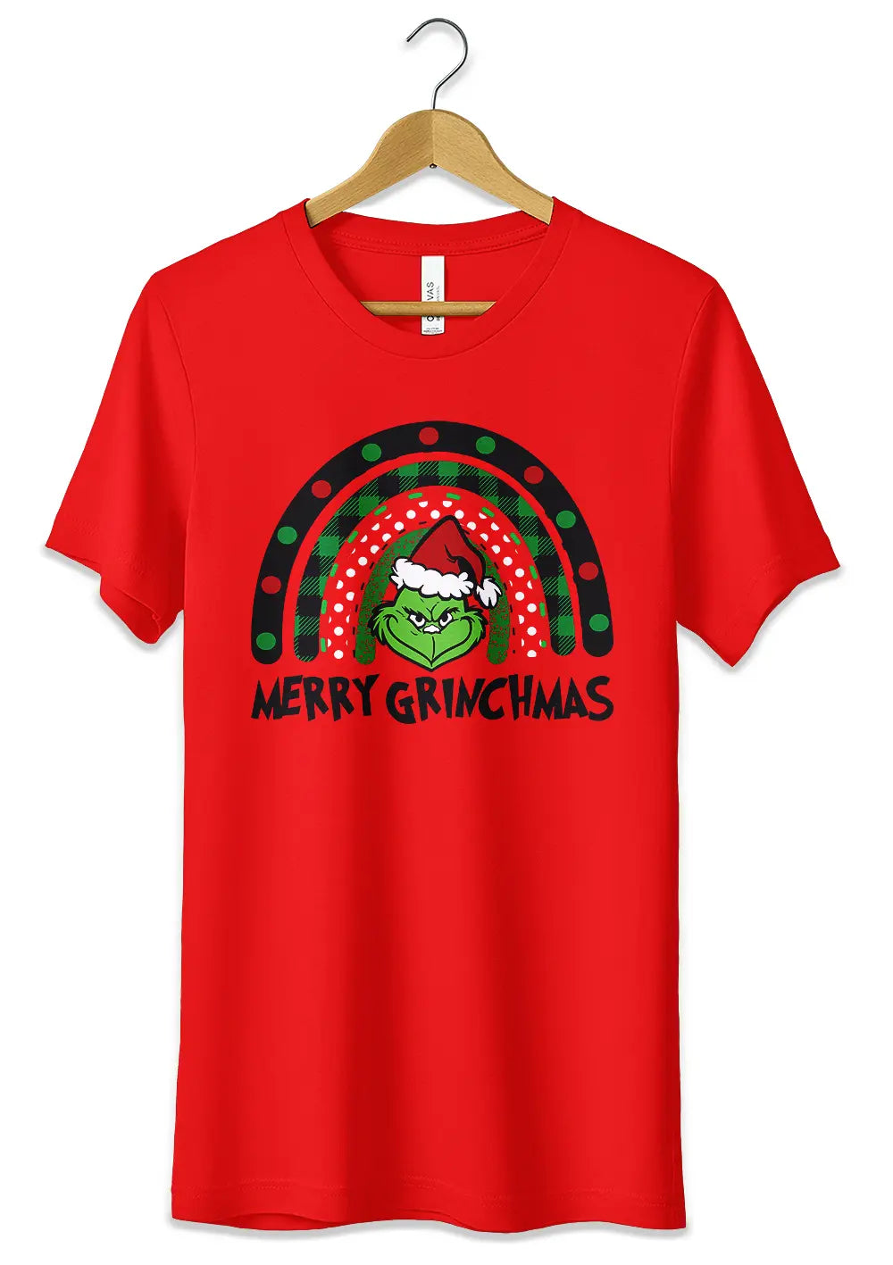 T-Shirt Maglietta Rossa il Grinch Funny Christmass Style-0
