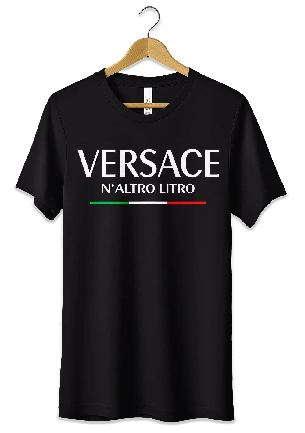 T-Shirt Maglietta Versace N'Altro Litro Parodia Divertente-0