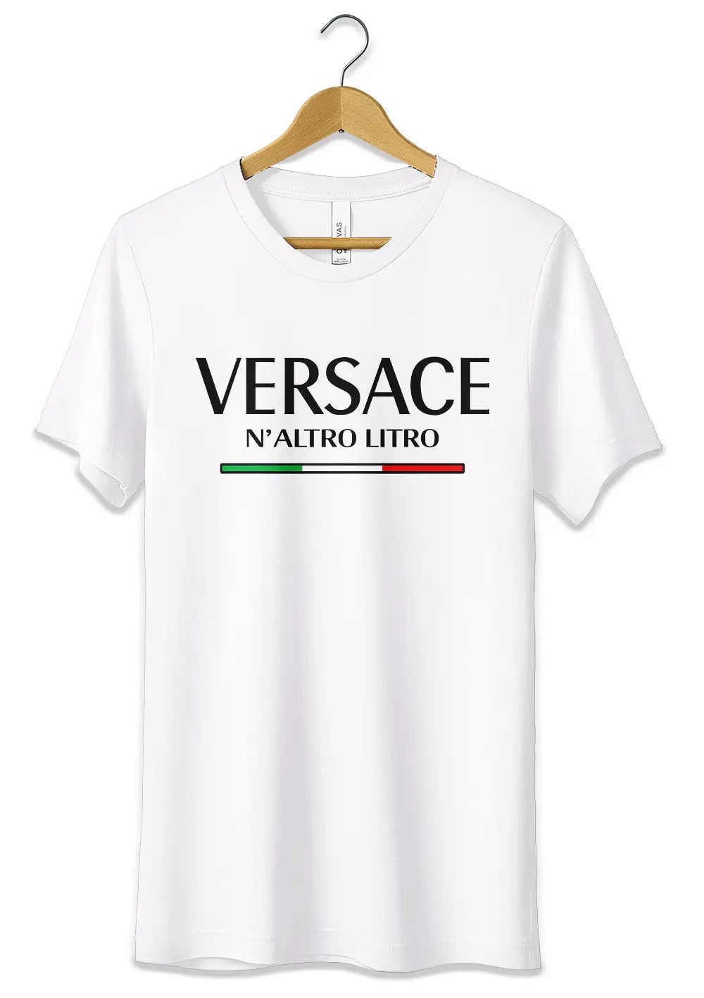 T-Shirt Maglietta Versace N'Altro Litro Parodia Divertente-1